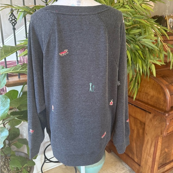 Lou and Grey ladies XXL petite crewneck sweatshirt NWT SUPER SOFT grayish black - Picture 12 of 14